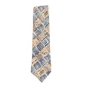Vintage Momento Uno Men's Hand Screened Silk Tie Made in the USA